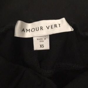 Amour Vert- pleated Jamie joggers, black, x-small